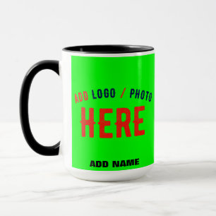MODERNER STILVOLLER KUNSTSTOM NEON GREEN VERIFIED TASSE