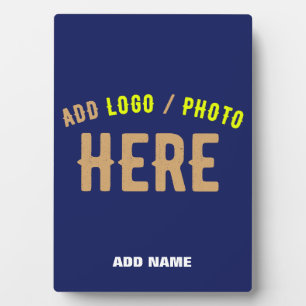MODERNER STILVOLLER KUSTOM NAVY BLAUE VERIFIED MAR FOTOPLATTE