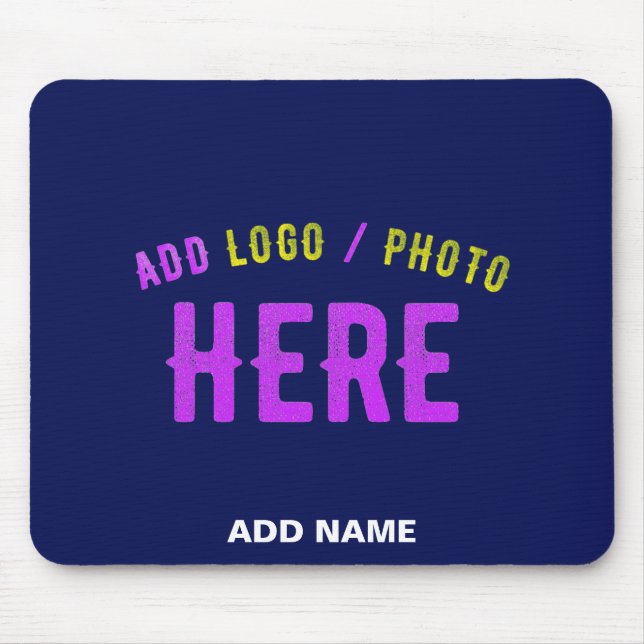 MODERNER STILVOLLER KUSTOM NAVY BLAUE VERIFIED MAR MOUSEPAD (Vorne)