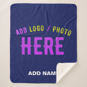 MODERNER STILVOLLER KUSTOM NAVY BLAUE VERIFIED MAR SHERPADECKE