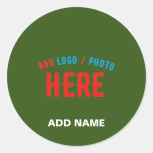 MODERNER STILVOLLER KUSTOM-WALD GRÜNE ÜBERPRÜFTE M RUNDER AUFKLEBER