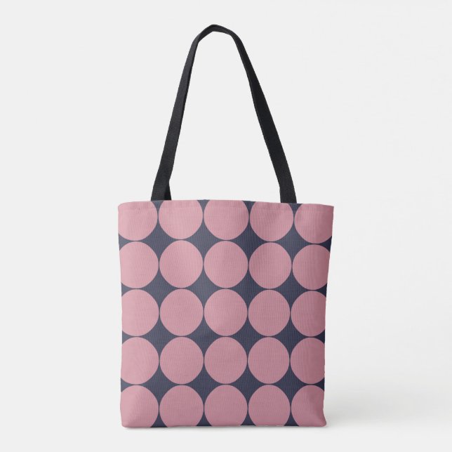 Moderner, stilvoller Pink Polka Dot (Rückseite)