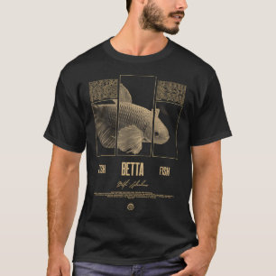 Moderner Streetwear für Betta-Fischhalter T-Shirt