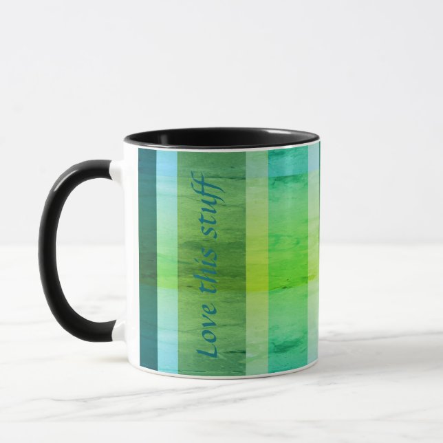 Moderner Streifendrucker Tasse (Links)