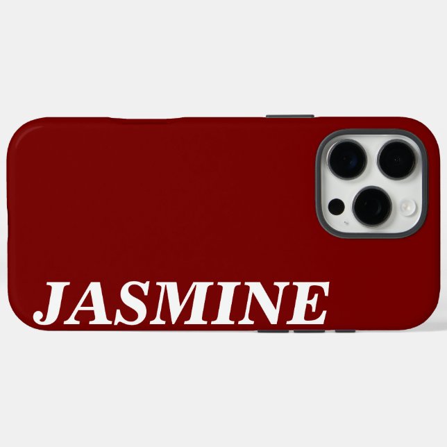 MODERNER STYLISCH-INDIVIDUELLE NAME-SOLID-KÄSE, RO Case-Mate iPhone HÜLLE (Rückseite (Horizontal))