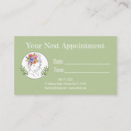 Moderner Stylist Wellness-Center des Östhetik Eleg Terminkarte