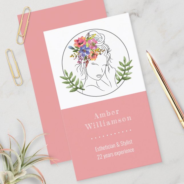 Moderner Stylist Wellness-Center des Östhetik Eleg Visitenkarte (Von Creator hochgeladen)