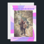 Moderner Swirl Star von David HAPPY HANUKKAH CUSTO Feiertagskarte<br><div class="desc">Eine perfekte Karte für ein jüdisches Fest! Handgemachte Kunst für Sie. Vollständig anpassbar! Klicken Sie oben auf "Personalisieren", um den Text zu bearbeiten und ein Foto hinzuzufügen. Klicken Sie auf "Bearbeiten mit dem Designwerkzeug", um die Schriftart, Farben und Einstellungen anzupassen. Design ist auch als digitaler Download verfügbar, um sofort zu...</div>