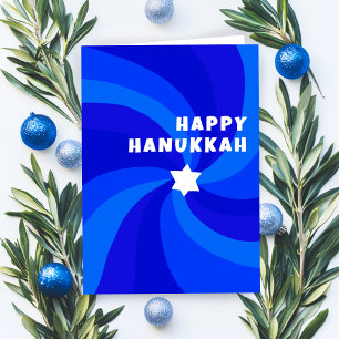 Moderner Swirl Star von David HAPPY HANUKKAH HOLID Karte