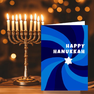 Moderner Swirl Star von David HAPPY HANUKKAH HOLID Karte
