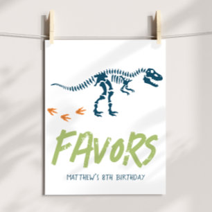 Moderner T-Rex-Dinosaurier-Ausgrabung Jungen-Gebur Poster