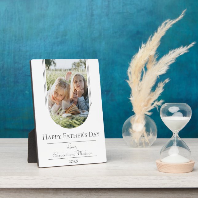 Moderner Tag des Fotos der Bogenrahmen | weiß Fotoplatte (Seite)