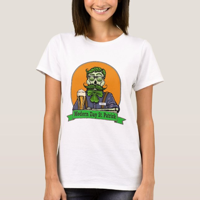 Moderner Tag St Patrick T-Shirt (Vorderseite)