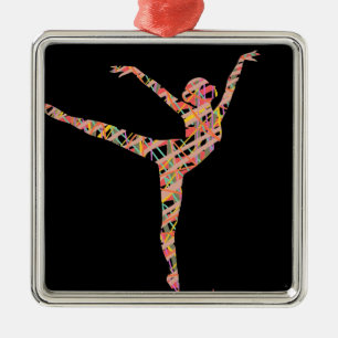 Moderner Tänzer des Balletts Ornament Aus Metall