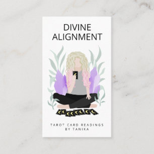 Moderner Tarot Card Reader Visitenkarte