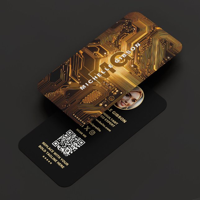 Moderner Technologie-Ingenieur Visitenkarte (Von Creator hochgeladen)