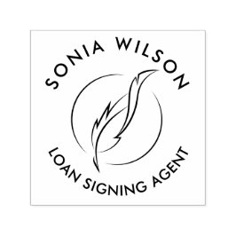 Moderner Texas Notar Public Loan Signing Agent Permastempel