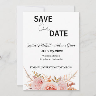Moderner Text 2 Save the Date Einladung