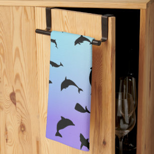 Moderner Tiefseegarnelenfisch Geschirrtuch