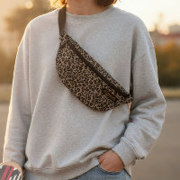 Moderner Tierleopard-Haut Dunkelbraun-Name kundens