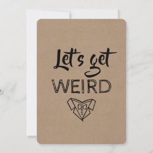 Moderner TRAUZEUGE/TRAUZEUGE Vorschlag Funny Einladung