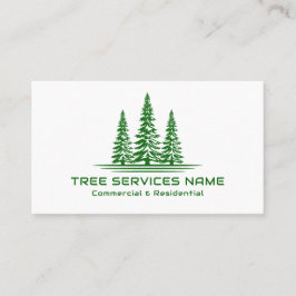 Moderner Tree Logo Tree Service Visitenkarte