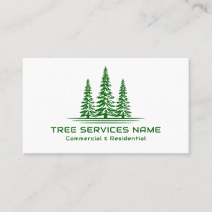 Moderner Tree Logo Tree Service Visitenkarte