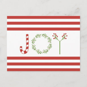 Moderner Trend Weihnachtsfest Postkarte