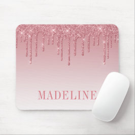 Moderner, trendiger, rosafarbener Glitzer Mousepad