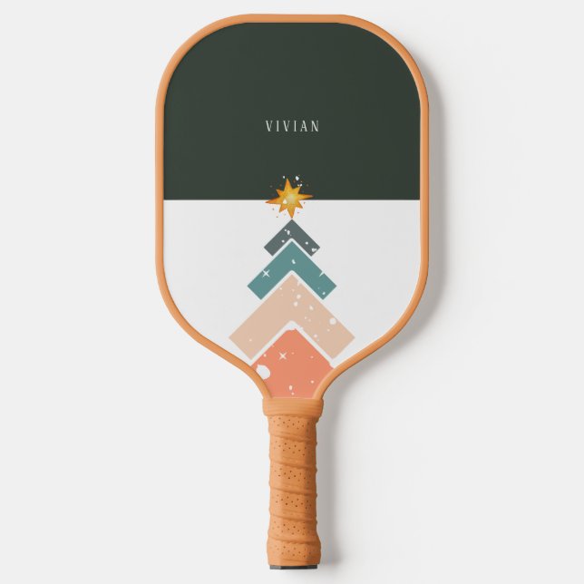 Moderner, trendiger Schneehochbaum Pickleball Schläger (Vorderseite)