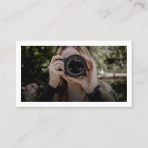 Moderner Trendiger Vollfoto-Fotograf  Visitenkarte