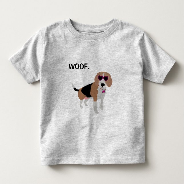 Moderner Tri farbeBeaglehund Kleinkind T-shirt (Vorderseite)