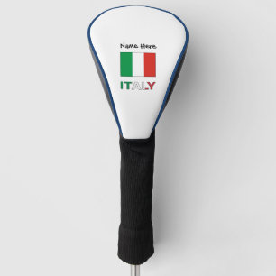 Moderner Tricolore Name Hier Italienische Bandiera Golf Headcover