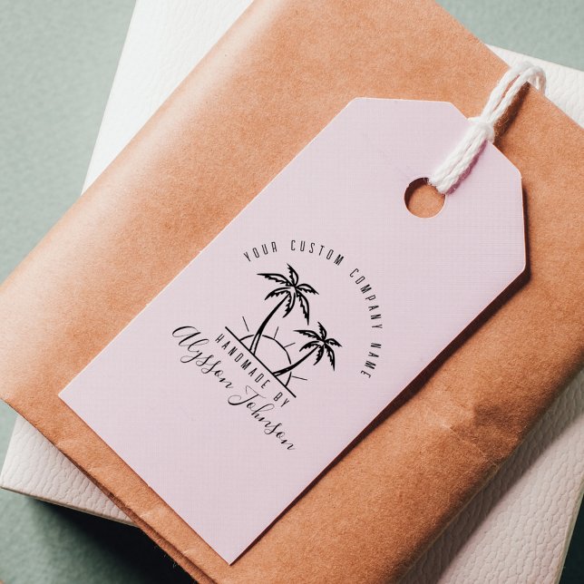 Moderner Tropischer Palmenbaum Individuelle Name H Gummistempel (Von Creator hochgeladen)