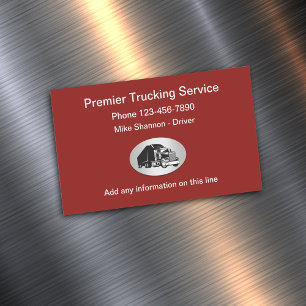 Moderner Truckservice Magnetische Visitenkarte