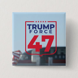 Moderner Trump-Wahlkampf 47 Button