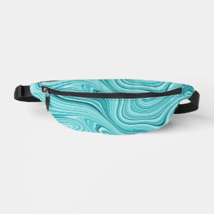 Moderner türkisfarbener Marmor Bauchtasche