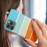 Moderner, türkisfarbener orangefarbener Block Case-Mate iPhone 14 Hülle<br><div class="desc">Dieses einfache,  aber unglaublich stilvolle Handy verfügt über blaue,  grüne und orangefarbene Blöcke mit Ihren Initialen (oder anderen Texten) in einem modernen Schriftart mit weißem Block. Fühlen Sie sich gut dabei,  Ihr schicke Handy in der Hand zu halten!</div>