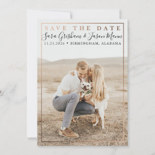 Moderner Typ Save The Date