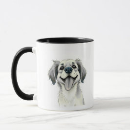 Moderner Typography-Haustier-Name-Becher mit Foto Tasse