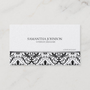 Moderner u. eleganter Schwarz-u. GoldVintager Visitenkarte