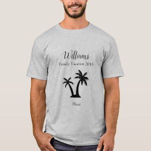 Moderner und eleganter Familienname Tropischer Url T-Shirt