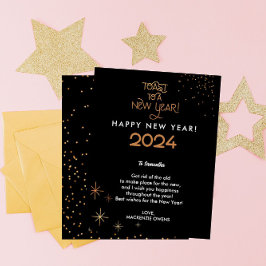 Moderner und eleganter Glitzer Toast Feiertagskarte