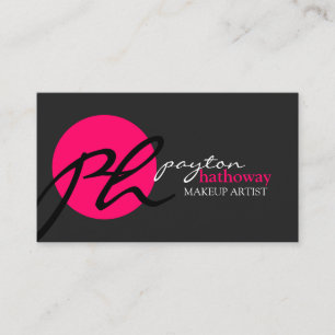 Moderner und eleganter Maskenbildner Visitenkarte