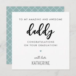Moderner und Niedlicher Daddy Abschluss Karte