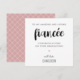 Moderner und Niedlicher Fiancée-Abschluss Karte