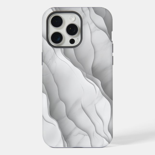 🌊 Moderner und sauberer Marmormuster 🌊 iPhone Hülle (Rückseite)