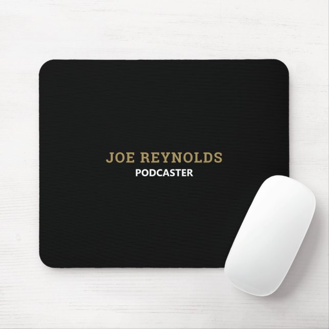 Moderner und stilvoller Podcaster, Podcast Mousepad (Mit Mouse)