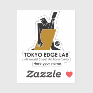 Moderner Urbaner Jazz-Bassist - Tokyo Edge Lab Aufkleber