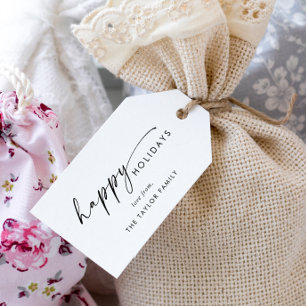 Moderner Urlaub in der Familie mit viel Glück Geschenkanhänger